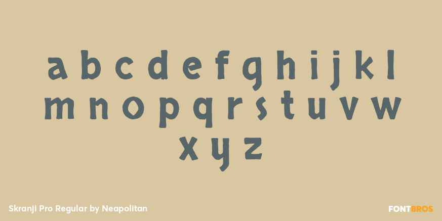 Skranji Pro Regular Font Poster #1
