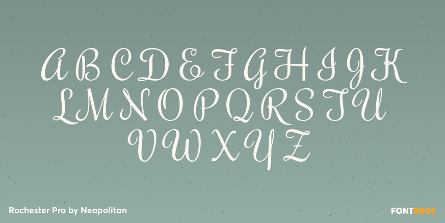 Rochester Pro Font Poster #2