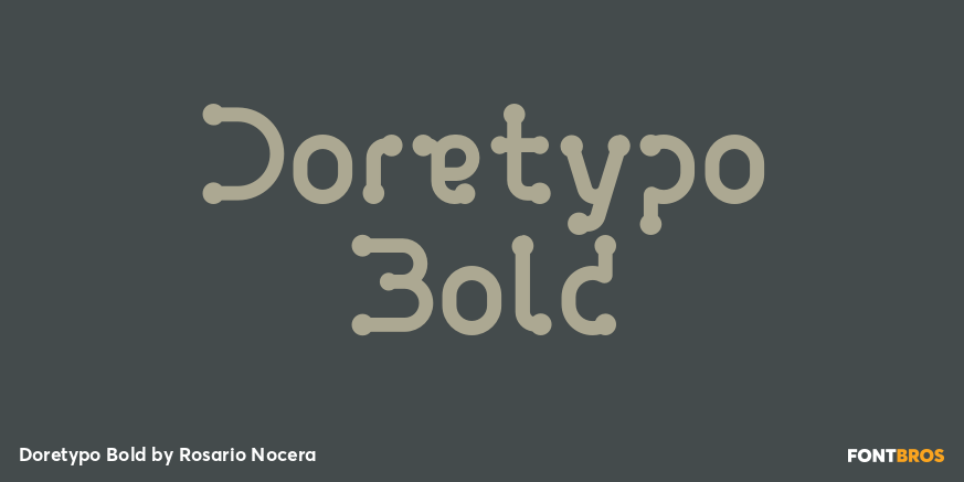 Doretypo Bold Font Poster #1