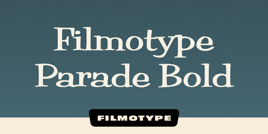 Filmotype Parade Bold Poster