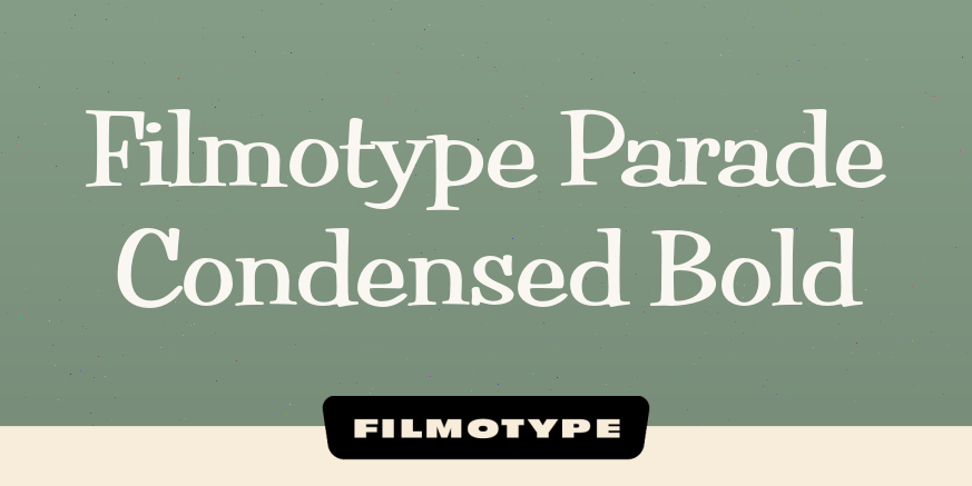 Filmotype Parade Condensed Bold Poster