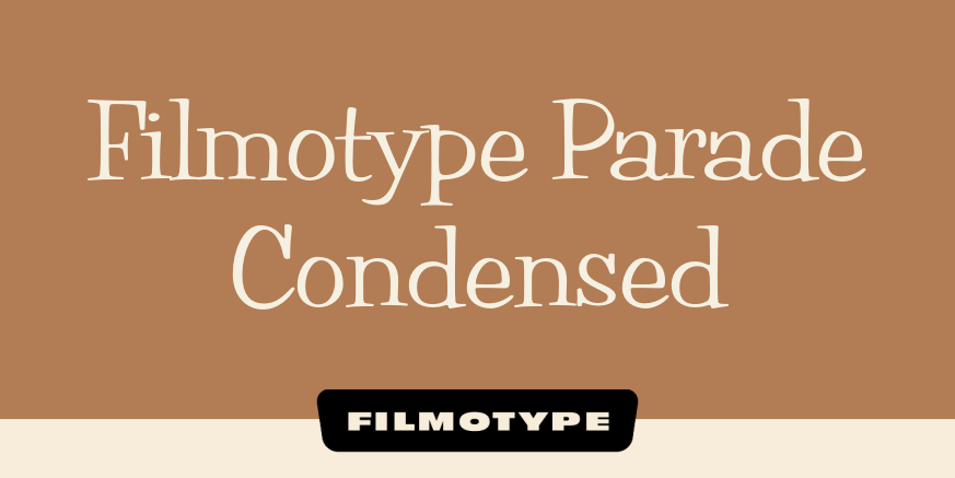 Filmotype Parade Condensed Poster