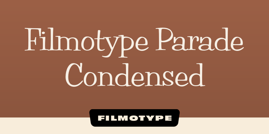 Filmotype Parade Condensed Poster