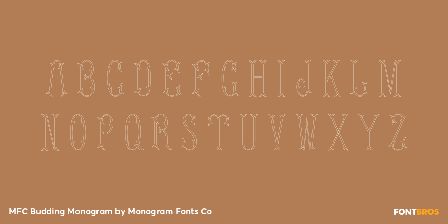 MFC Budding Monogram Font Poster #1