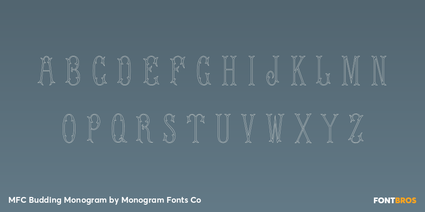 MFC Budding Monogram Font Poster #1