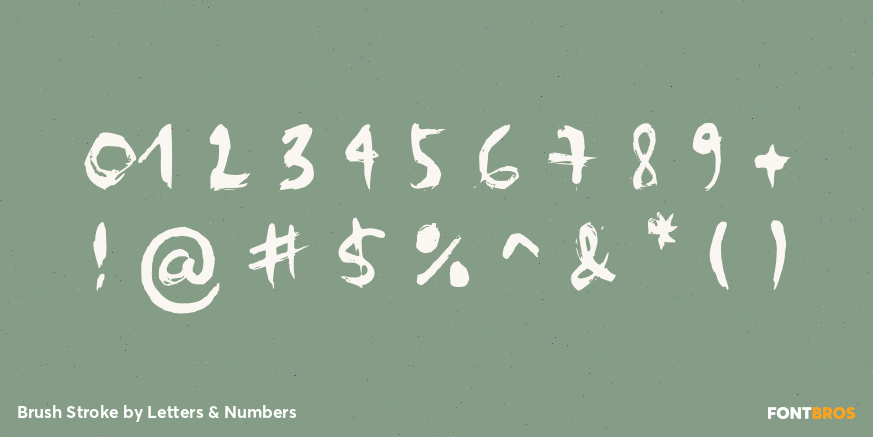 Brush Stroke Font Poster #4