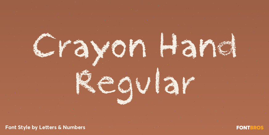 Crayon Hand Regular Poster
