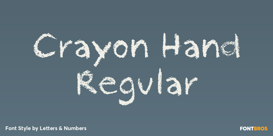 Crayon Hand Regular Poster