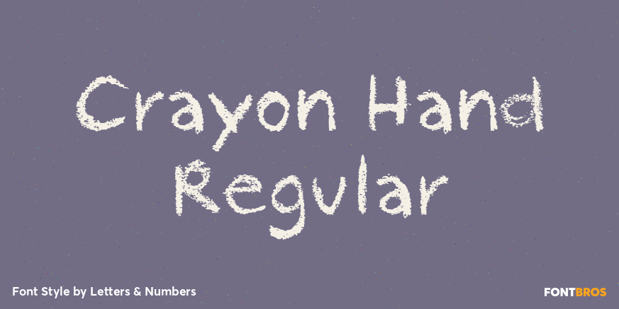 Crayon Hand Regular Poster