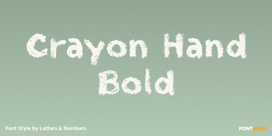 Crayon Hand Bold Poster