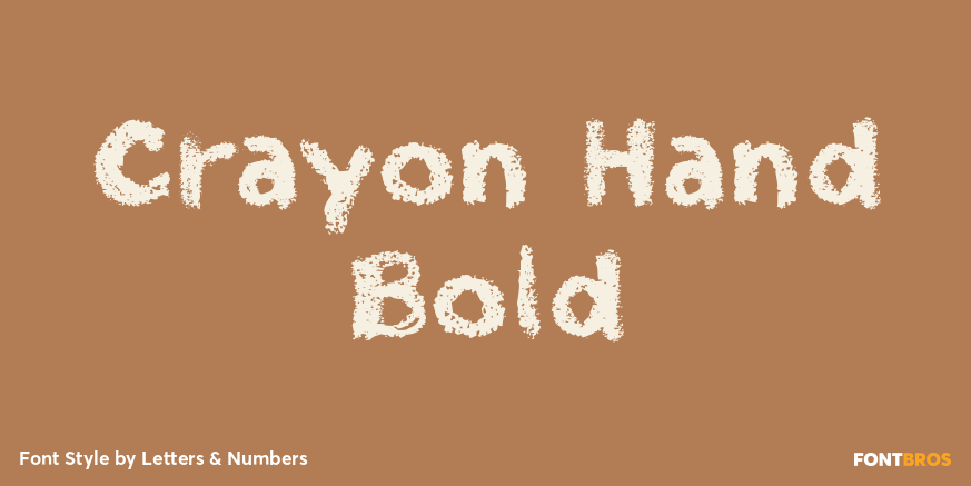 Crayon Hand Bold Poster