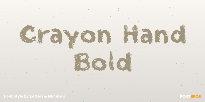 Crayon Hand Bold Poster