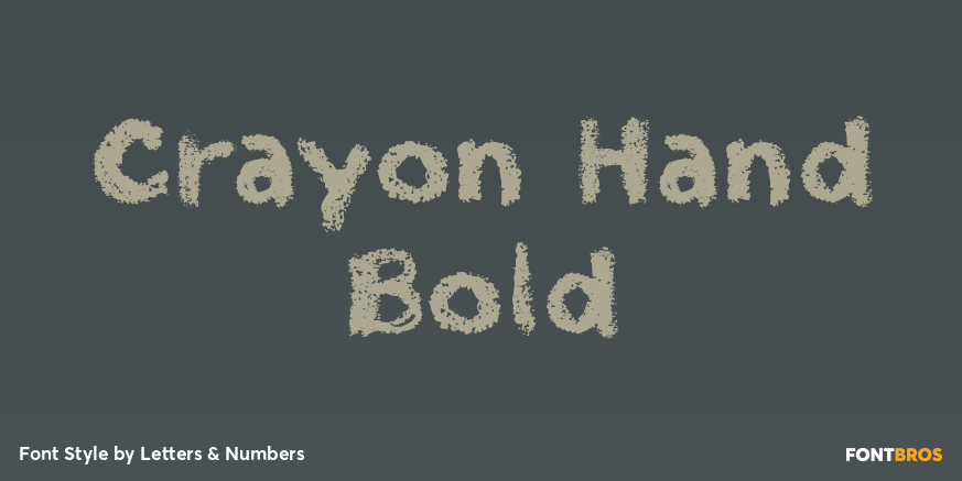 Crayon Hand Bold Poster