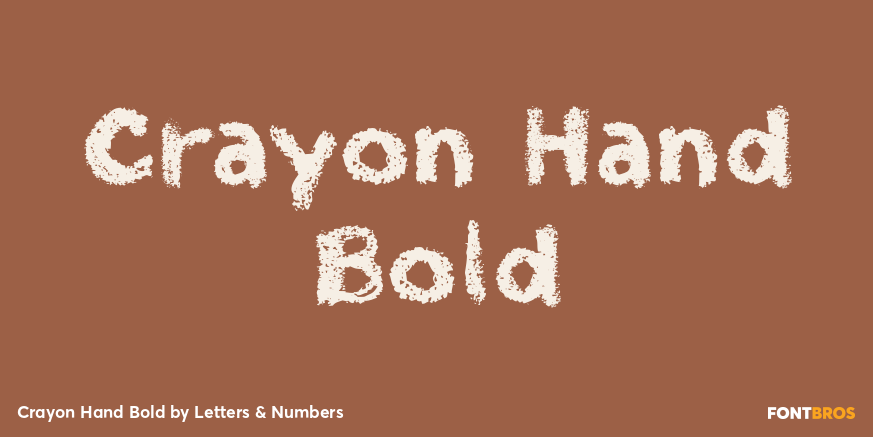 Crayon Hand Bold Poster