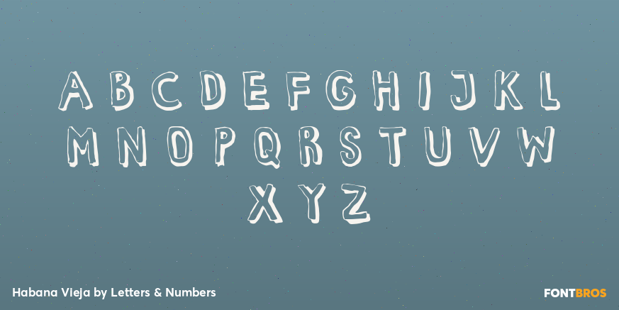 Habana Vieja Font Poster #2