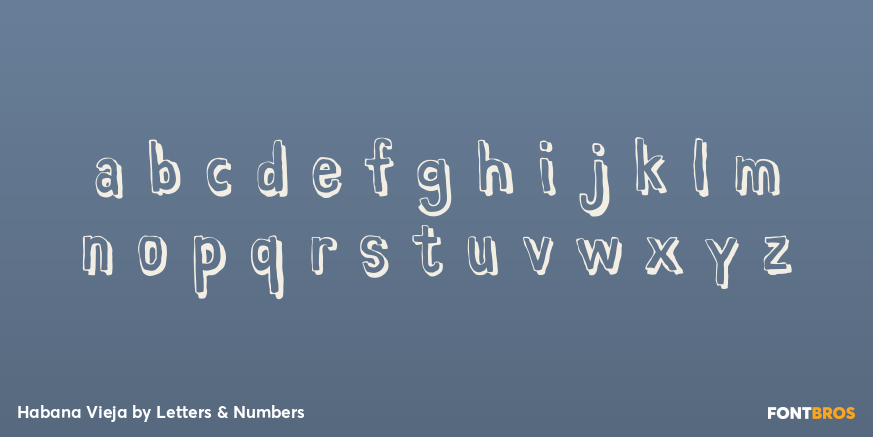 Habana Vieja Font Poster #3