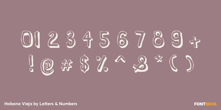 Habana Vieja Font Poster #4