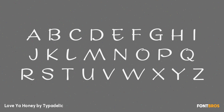 Love Ya Honey Font Poster #3