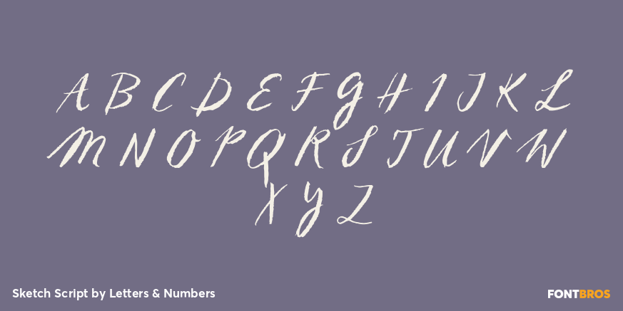 Sketch Script Font Poster #2