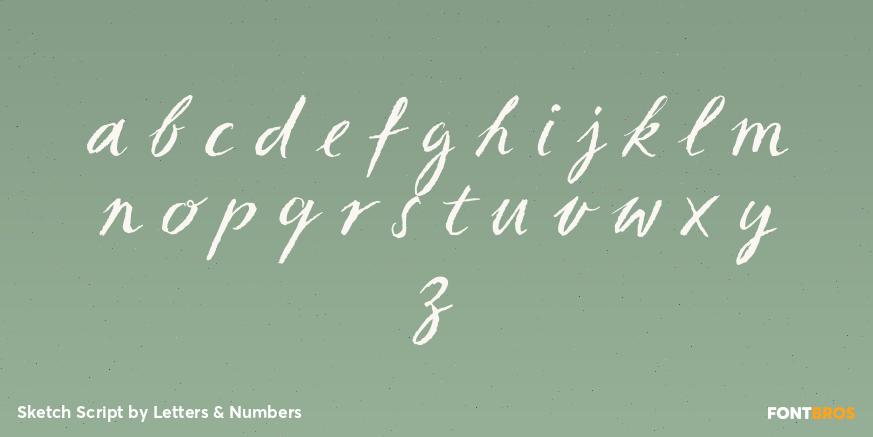 Sketch Script Font Poster #3