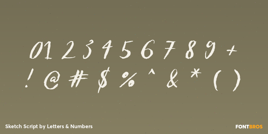 Sketch Script Font Poster #4
