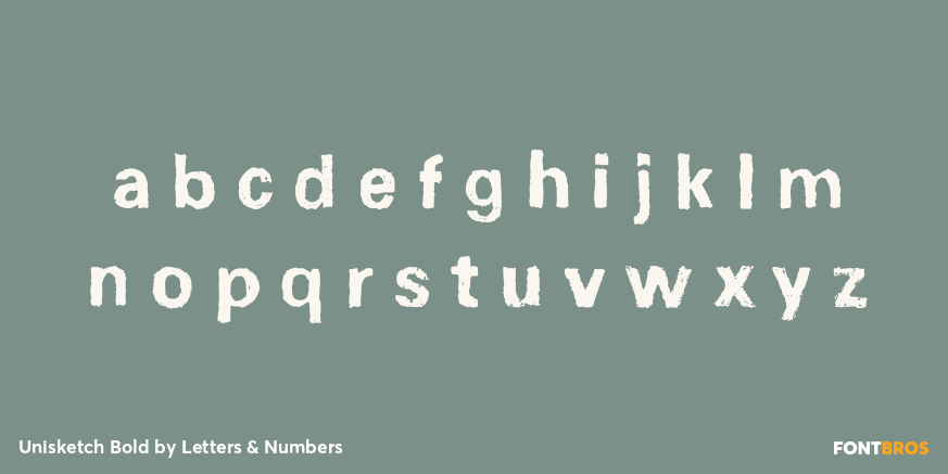 Unisketch Bold Font Poster #3