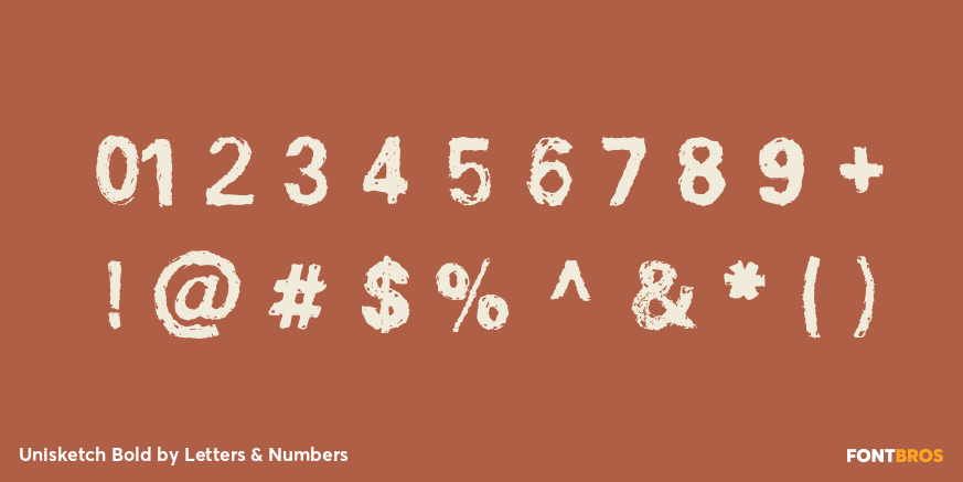 Unisketch Bold Font Poster #4