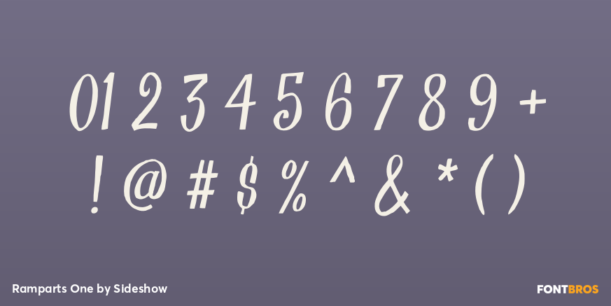 Ramparts One Font Poster #1