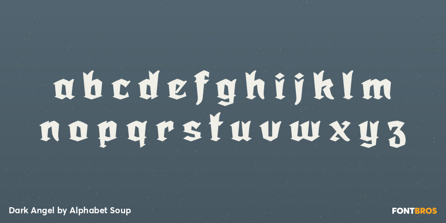 Dark Angel Font Poster #3