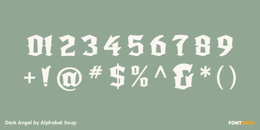 Dark Angel Font Poster #4