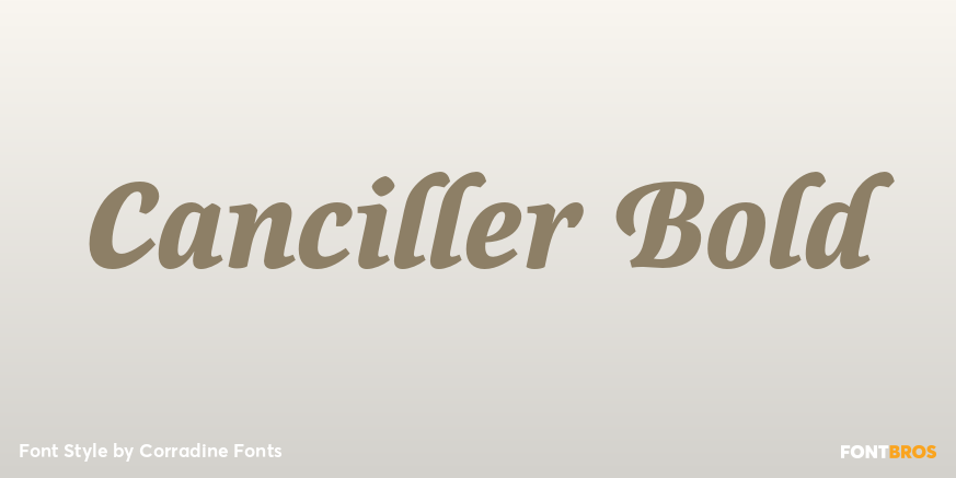 Canciller Bold Poster