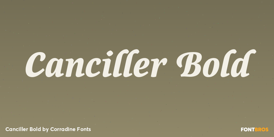 Canciller Bold Poster