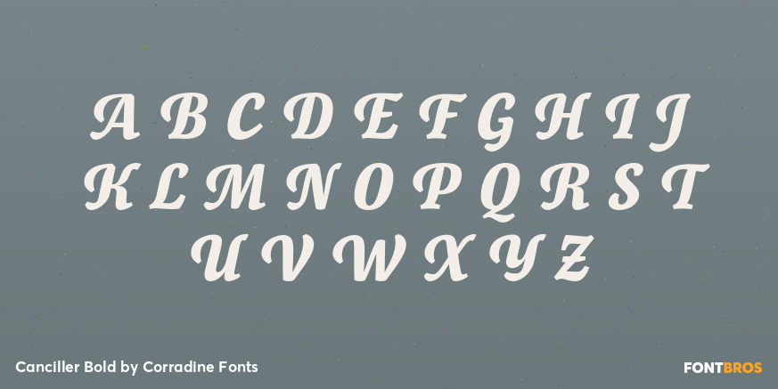 Canciller Bold Font Poster #2