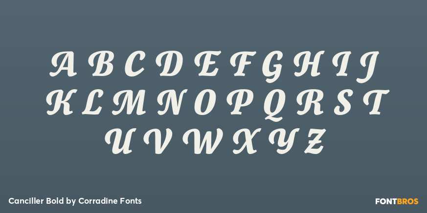 Canciller Bold Font Poster #1