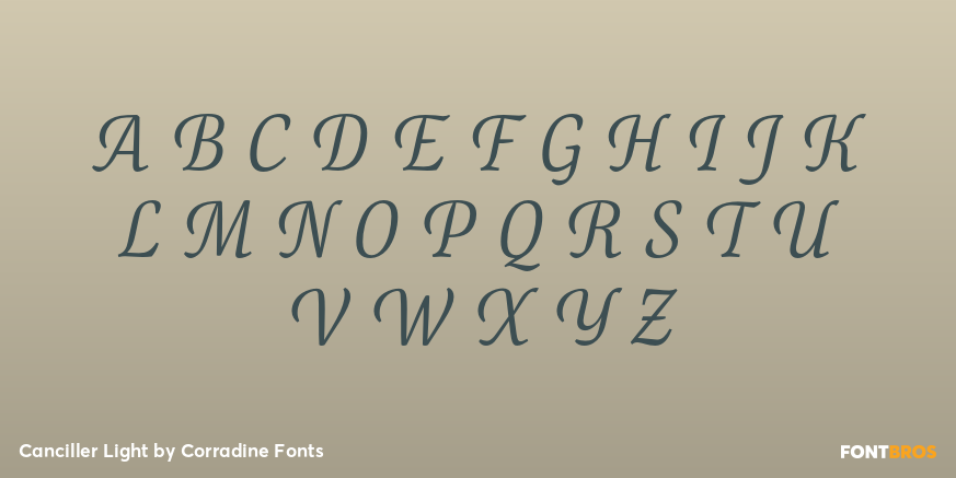 Canciller Light Font Poster #2