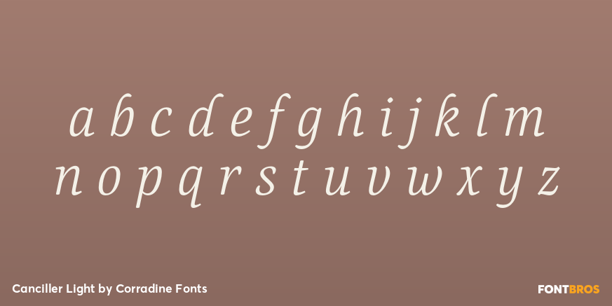 Canciller Light Font Poster #3