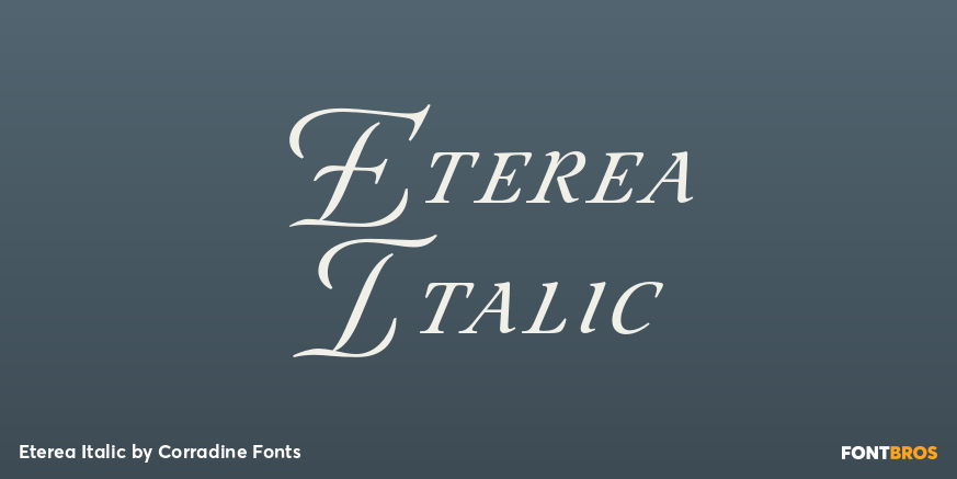 Eterea Italic Poster