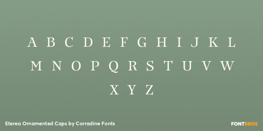 Eterea Ornamented Caps Font Poster #3