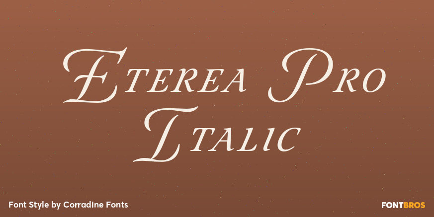 Eterea Pro Italic Font Poster #1