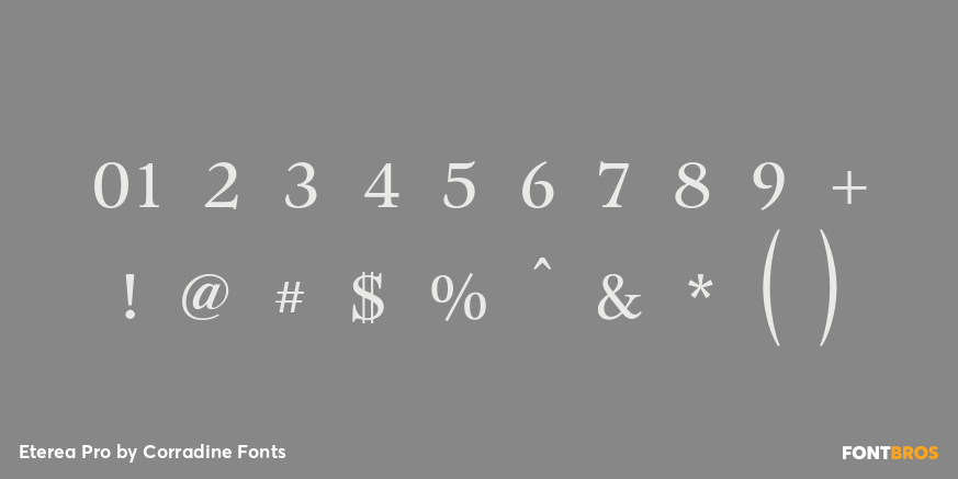 Eterea Pro Font Poster #1