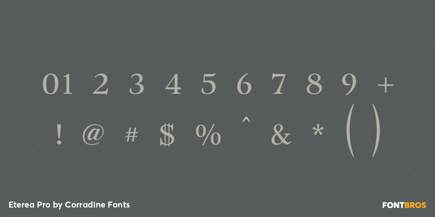 Eterea Pro Font Poster #4