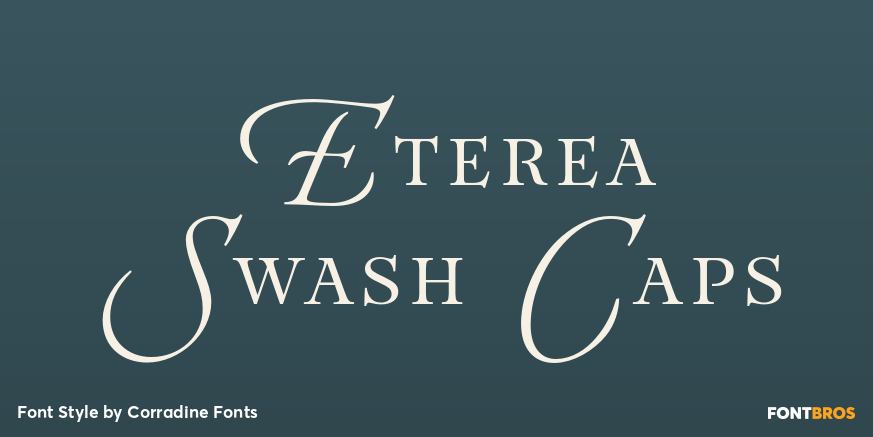Eterea Swash Caps Font Poster #1