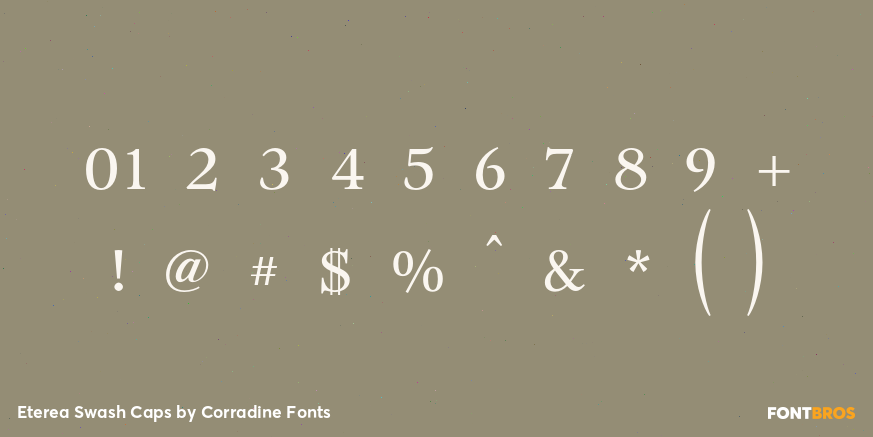 Eterea Swash Caps Font Poster #1