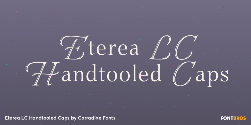 Eterea LC Handtooled Caps Poster