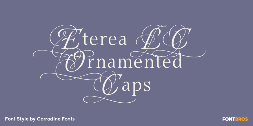 Eterea LC Ornamented Caps Font Poster #1