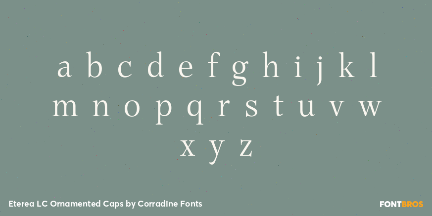 Eterea LC Ornamented Caps Font Poster #3