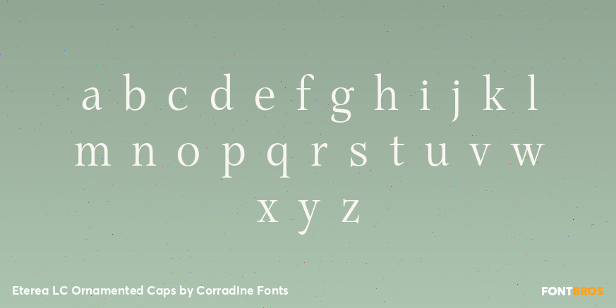 Eterea LC Ornamented Caps Font Poster #1