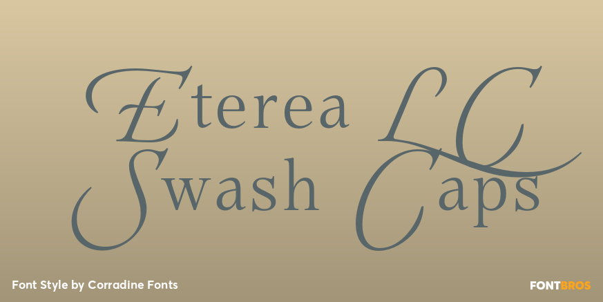 Eterea LC Swash Caps Font Poster #1