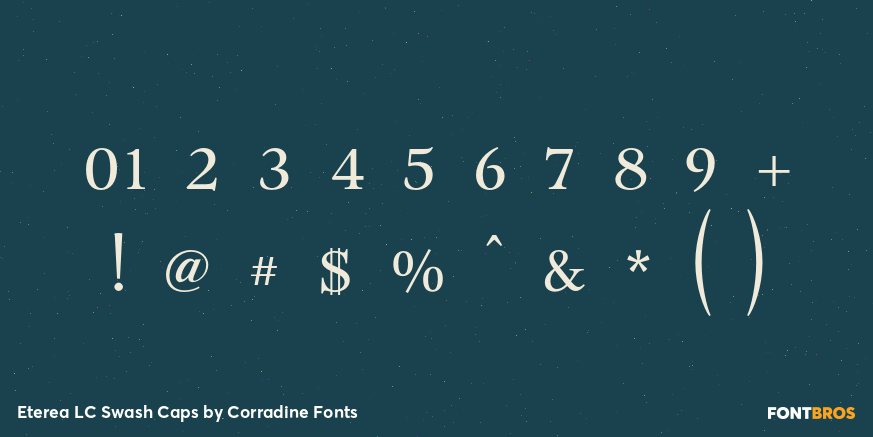 Eterea LC Swash Caps Font Poster #1