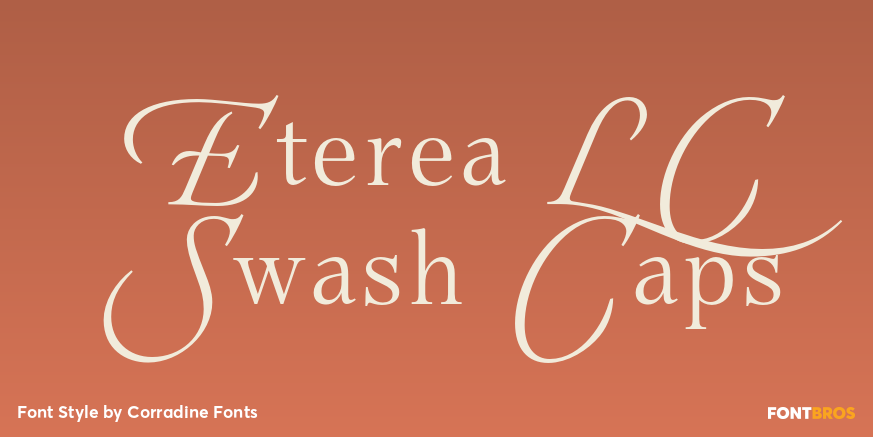 Eterea LC Swash Caps Font Poster #1